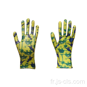 Gants en caoutchouc nitrile de série de jardin